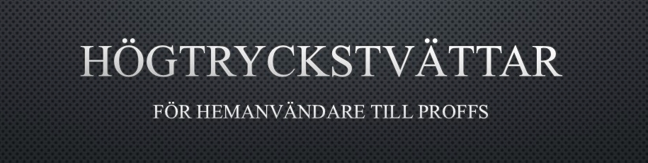 Högtryckstvätt