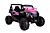 UTV elbil 12v side by side rosa