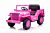 Pink Willys Jeep elektrisk barnbil 12v rosa
