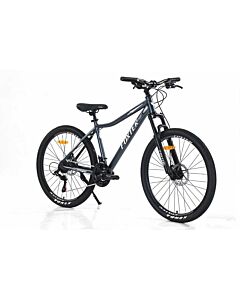 Foxter MTB dam 26" aluminium 21 vxl grå