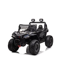 UTV BLACK EDITION 12V FÖR BARN GUMMIHJUL