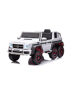 Mercedes Benz G63 6x6 elbil vit