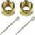 Hjulmutter 10mm M10 x 1.25 4 stk med splint